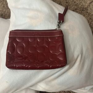 Coach Red Wristlet